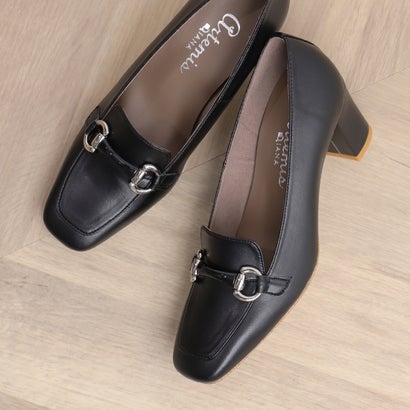 アルテミス バイ ダイアナ artemis by DIANA ビットヒールローファー (黒人工スムース)