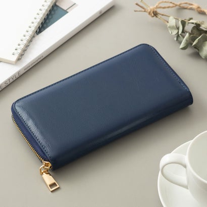 ジョン JON 長財布 ロングウォレット PUレザー （ブルー）