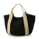 クーコ COOCO メタリックラインテープ×ペーパーバルーントートバッグ (ブラック)(4)