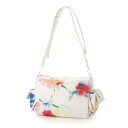 デシグアル Desigual 水彩画 花柄 ミドルバッグ (ホワイト)