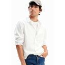 デシグアル Desigual パッチワーク ポプリンシャツ (ホワイト)