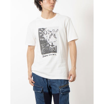 デシグアル Desigual アーティ刺繍 Tシャツ (ホワイト)