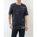 デシグアル Desigual イラスト&矢モチーフ Tシャツ (ブルー)