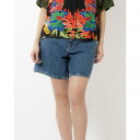 デシグアル Desigual プレーンカラー デニムショートパンツ (ブルー)