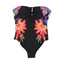 デシグアル Desigual ジャングル バンドゥ ワンピース水着 【返品不可商品】 (グレー/ブラック)