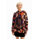 デシグアル Desigual ミッキーマウス オーバーサイズフーディ (グレー/ブラック)