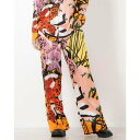 デシグアル Desigual M. Christian Lacroix 蘭モチーフ シルクパンツ (マルチ)