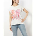 デシグアル Desigual ロゴパッチ Tシャツ (ホワイト)