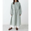 パッと華やぐ繊細刺しゅうの大人シャツワンピース