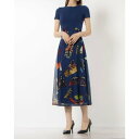 デシグアル Desigual M. Christian Lacroix コンビネーション ミディワンピース (ブルー)