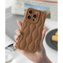 エモニーク emonique オニオンキルトデザイン PUレザー iPhoneケース カバー (ブラウン)