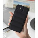 エモニーク emonique エアバッグ iPhoneケース カバー ソフトシリコン ジャケット 耐衝撃ケース (ブラック)(2)