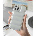 エモニーク emonique エアバッグ iPhoneケース カバー ソフトシリコン ジャケット 耐衝撃ケース (シルバー)