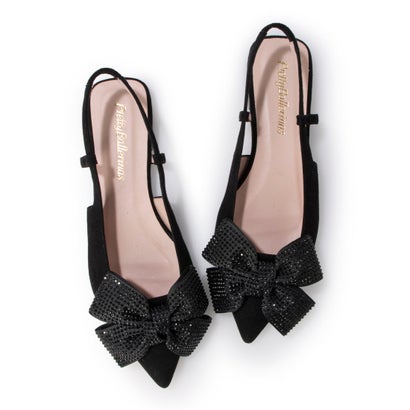 ץƥХ꡼ Pretty Ballerinas YVETTE suede oversized sparkle bowʥå  С ѡ ܡ˥ߥ塼륵 NEGRO-NEGRO