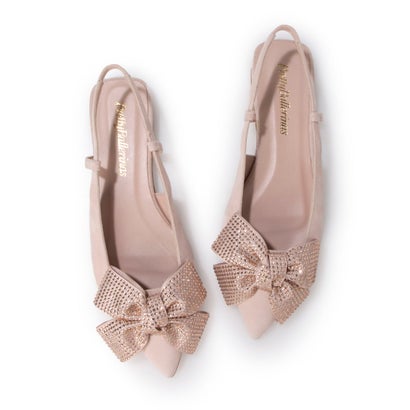 ץƥХ꡼ Pretty Ballerinas YVETTE suede oversized sparkle bowʥå  С ѡ ܡ˥ߥ塼륵 ROSATO-ROSATO