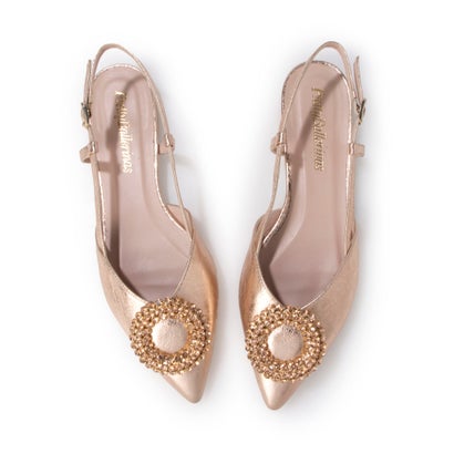 プリティ・バレリーナ Pretty Ballerinas CLEMENTINE slingback circle brooch（クレメンタイン スリングバック サークルブローチ）ポインテッドシューズ （PECHE-PECHE）