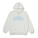 ケボズ KEBOZ UC SWEAT FULL ZIP HOODIE （WHITE）