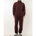 アダバット リラックスウェア アンダーウェア adabat RELAX WEAR / UNDER WEAR 長袖ハイネックジップアップパジャマ (ワイン)