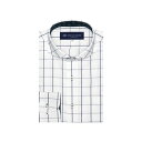トーキョーシャツ TOKYO SHIRTS 形態安定 ホリゾンタルワイドカラー 長袖 ワイシャツ （ブルー）