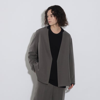 ティーケー タケオ キクチ tk.TAKEO KIKUCHI 360度ストレッチノーカラージャケット （グレー(012)）