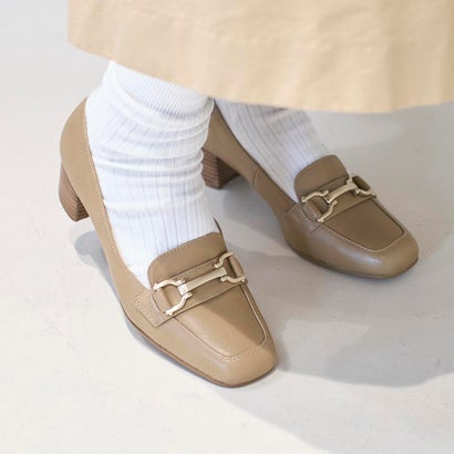 イング ing ビット付ヒールローファー （ベージュ）