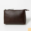 ラフィネ Raffine Raffine オイルレザーマルチクラッチS (DARK BROWN/BEIGE)