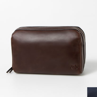ラフィネ Raffine Raffine オイルレザーマルチポーチM (DARK BROWN/NAVY) ラフィネ Raffine Raffine オイルレザーマルチポーチM (DARK BROWN/NAVY)