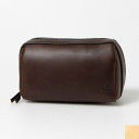 ラフィネ Raffine Raffine オイルレザーマルチポーチS (DARK BROWN/BEIGE)