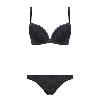 アモスタイル バイ トリンプ AMOSTYLE BY Triumph エントリーコレクション 寄せブラ&ショーツセット クワイエットフリル 510 B-Dカップ...