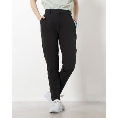 ルコックスポルティフ le coq sportif レディース クロスパンツ LCS プリュームクロス エアスタイリッシュパンツルフフォルム前開き QMWXJD31 （ブラック）