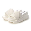 Puppis/プッピス(White)キルティングスライドサンダル