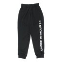アンダーアーマー UNDER ARMOUR ジュニア ジャージパンツ UAトラックパンツ 1384692 (Black / / White)