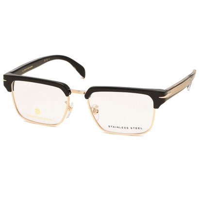 アイウェア バイ デイヴィッド・ベッカム EYEWEAR by DAVID BECKHAM メガネフレーム 眼鏡フレーム インターナショナルフィット ブラック ゴールド メンズ DAVID BECKHAM 7112 2M2 （レンズ：CLEARフレーム