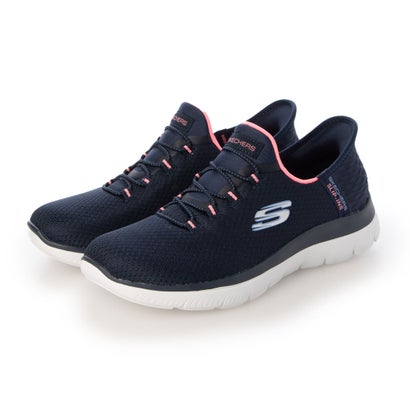 スケッチャーズ SKECHERS Slip-ins SUMMITS-DIAMOND DREAM （ネイビー_ピンク）