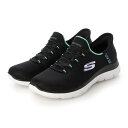 スケッチャーズ SKECHERS Slip-ins SUMMITS-DIAMOND DREAM （ブラック_ターコイズ）