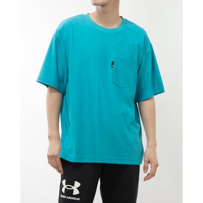 アンダーアーマー UNDER ARMOUR メンズ 半袖Tシャツ UAオーバーサイズ ポケットTシャツ 1385496 (Circuit Teal / /)