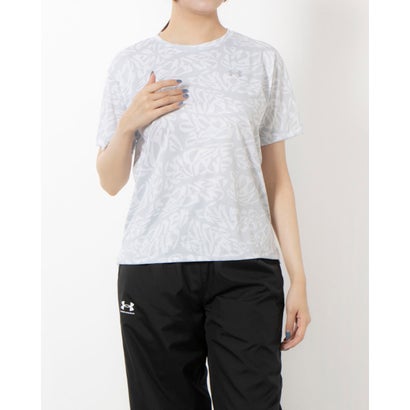アンダーアーマー UNDER ARMOUR レディース 半袖機能Tシャツ UAテック ボックス オールオーバー プリント ショートスリーブTシャツ 1384712 （Halo Gray / /）