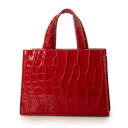 スタイルブロック STYLEBLOCK クロコダイル調型押し2WAYミニショルダーバッグ (レッド)(4)