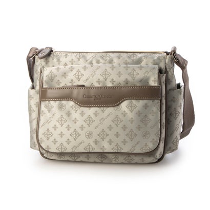 CHRISTIAN OLIVIER PARIS ショルダーバッグ 多機能 はっ水 モノグラム ジャガード織 （グレージュ（GREIGE)）