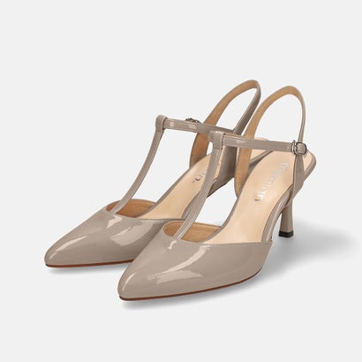 マミアン mamian 7.0cm Tストラップバックバンドパンプス／m72008 （グレージュE）のサムネイル