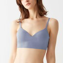 キレイラボ KIREILABO バストラインを美しくキープ ノンワイヤーブラジャー オーガニックコットン (リュエルブルー)