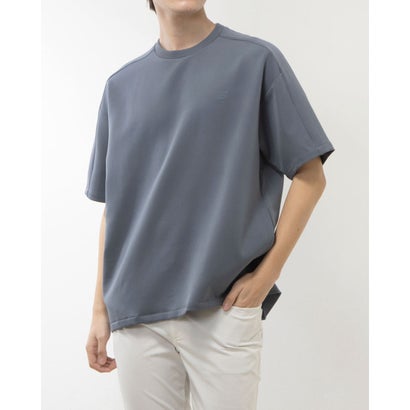 ニューバランス New Balance メンズ 半袖機能Tシャツ ウーブンショートスリーブTシャツ_ AMT45115 （グレー）