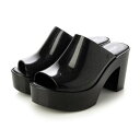 メリッサ melissa MELISSA MULE AD (GLITTER BLACK)