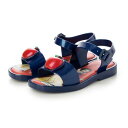 bT melissa MINI MELISSA MAR SANDAL + DISNEY PRINCESS INF iMETALLIC BLUE/REDj