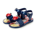 bT melissa MINI MELISSA MAR SANDAL + DISNEY PRINCESS BB iMETALLIC BLUE/REDj