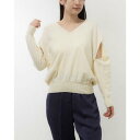 リナシメント RINASCIMENTO オープンスリーブニットトップス (Panna Bianco)