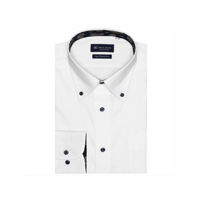 トーキョーシャツ TOKYO SHIRTS  ボタンダウンカラー 長袖 ワイシャツ （ホワイト）