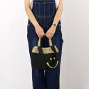 クーコ COOCO SMILEY 2ハンドルタック入カゴバッグ (ミックス1)(4)