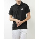 アディダス adidas メンズ 半袖機能ポロシャツ トレイン エッセンシャルズ トレーニング ポロシャツ IB8103 (ブラック/ホワイト)