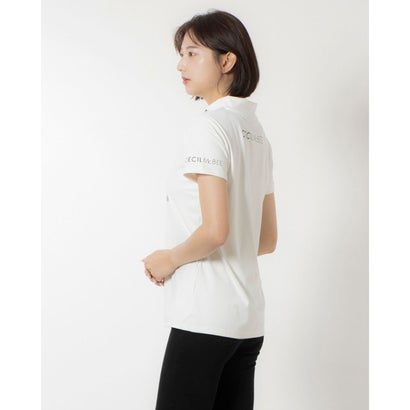 セシルマクビーグリーン CECIL McBEE green スクエアプリントモックネック （WH）